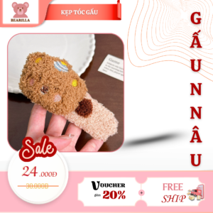 Kẹp tóc gấu bông
