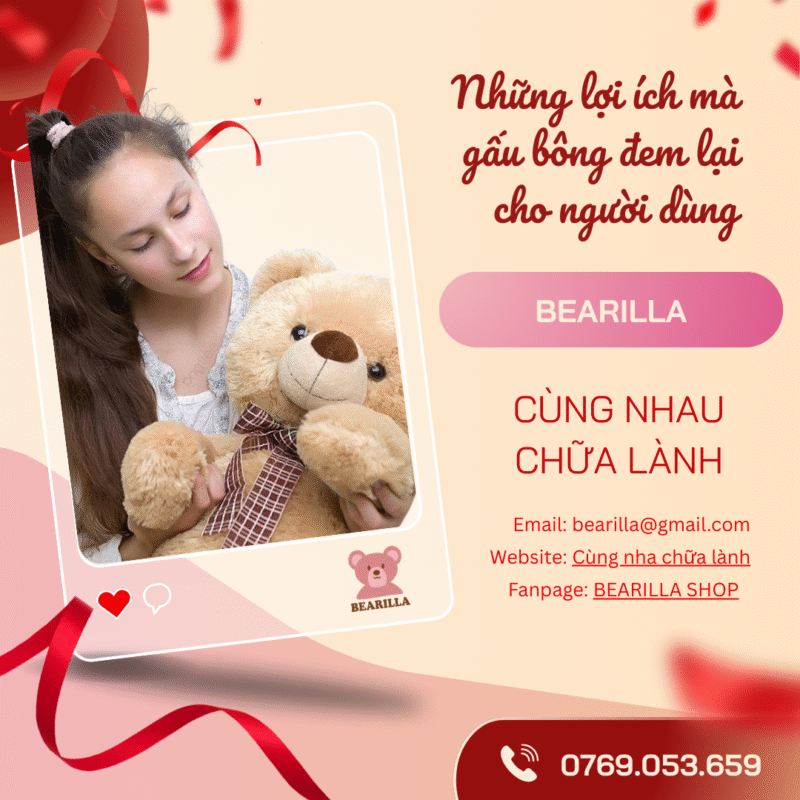 Những lợi ích của gấu bông với người dùng