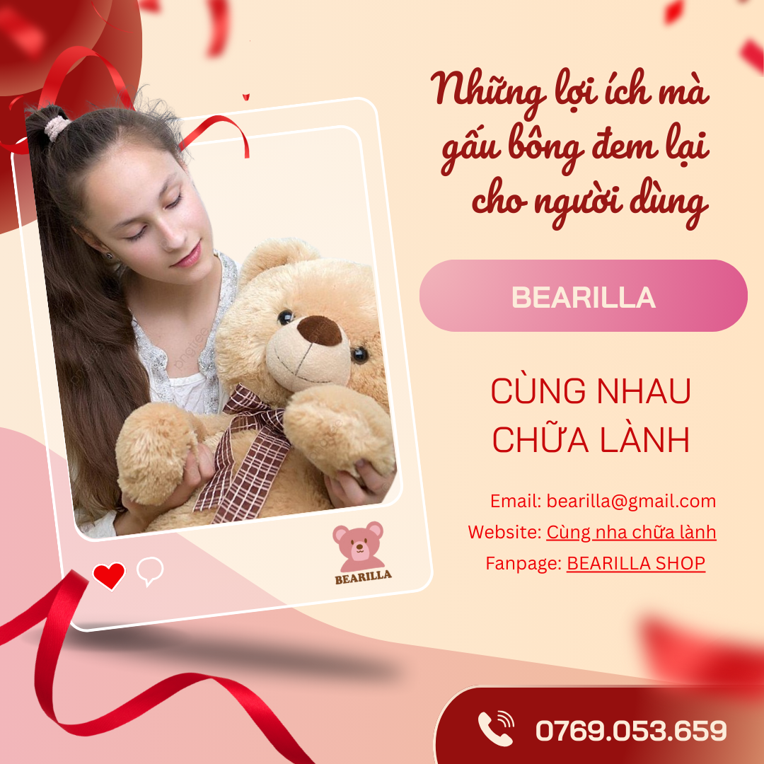 Những lợi ích của gấu bông với người dùng